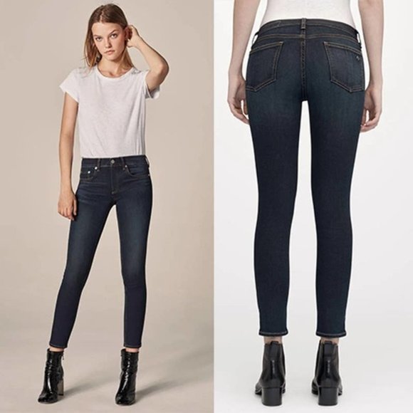 rag & bone Denim - Rag & Bone High Rise Skinny Bedford Denim Jeans Women's Blue Size: 24 NWOT